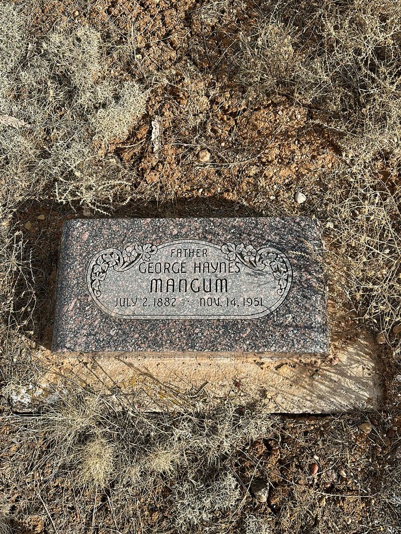 George Haynes Mangum's grave. Photo 1