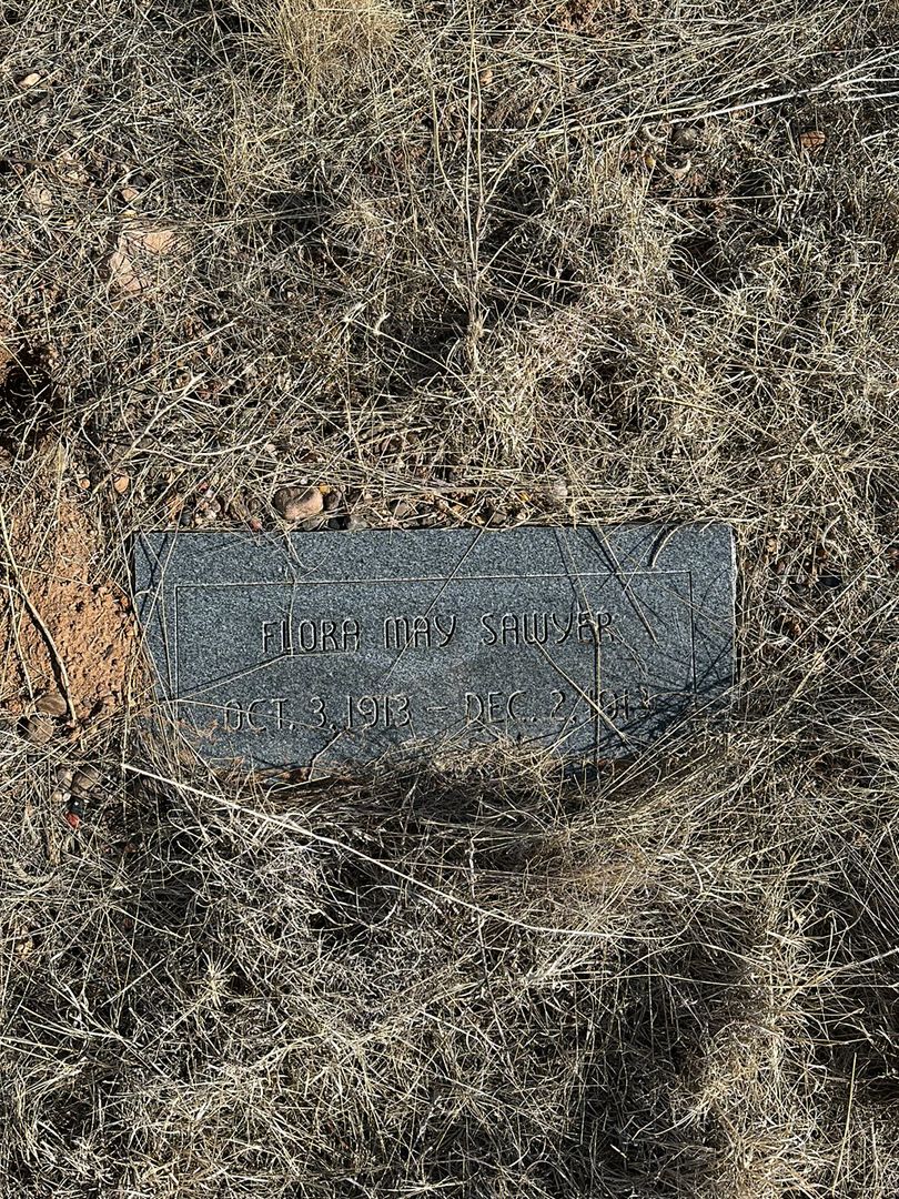 Flora May Sawyer's grave. Photo 1