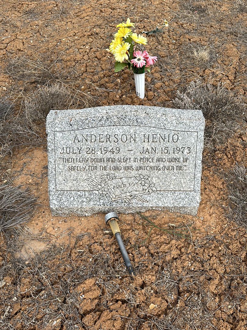 Anderson Henio's grave. Photo 1