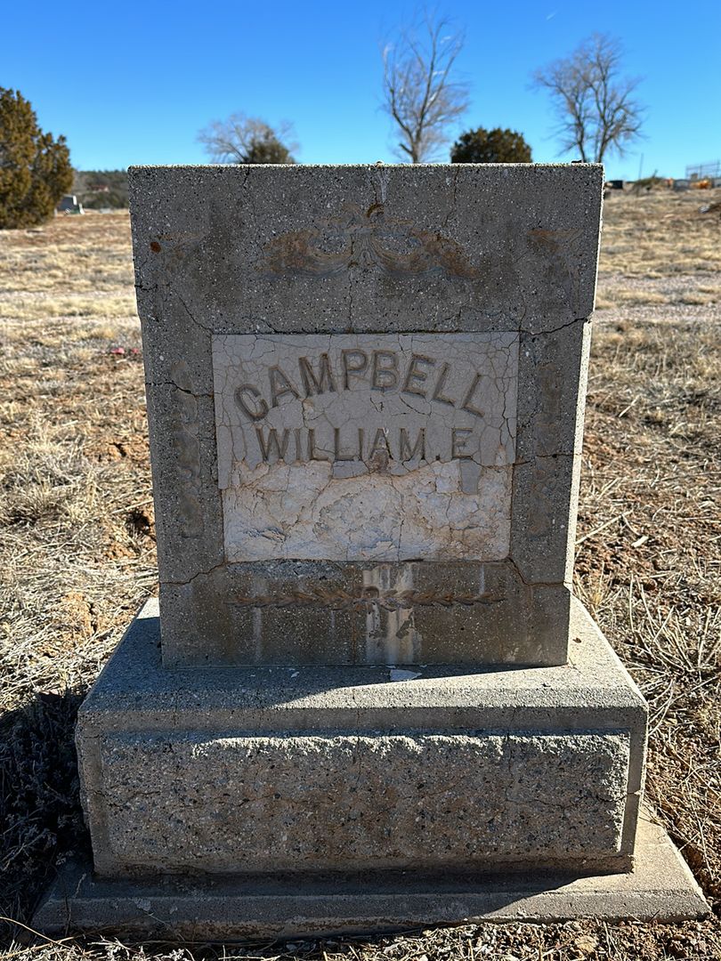 William E. Campbell's grave. Photo 1
