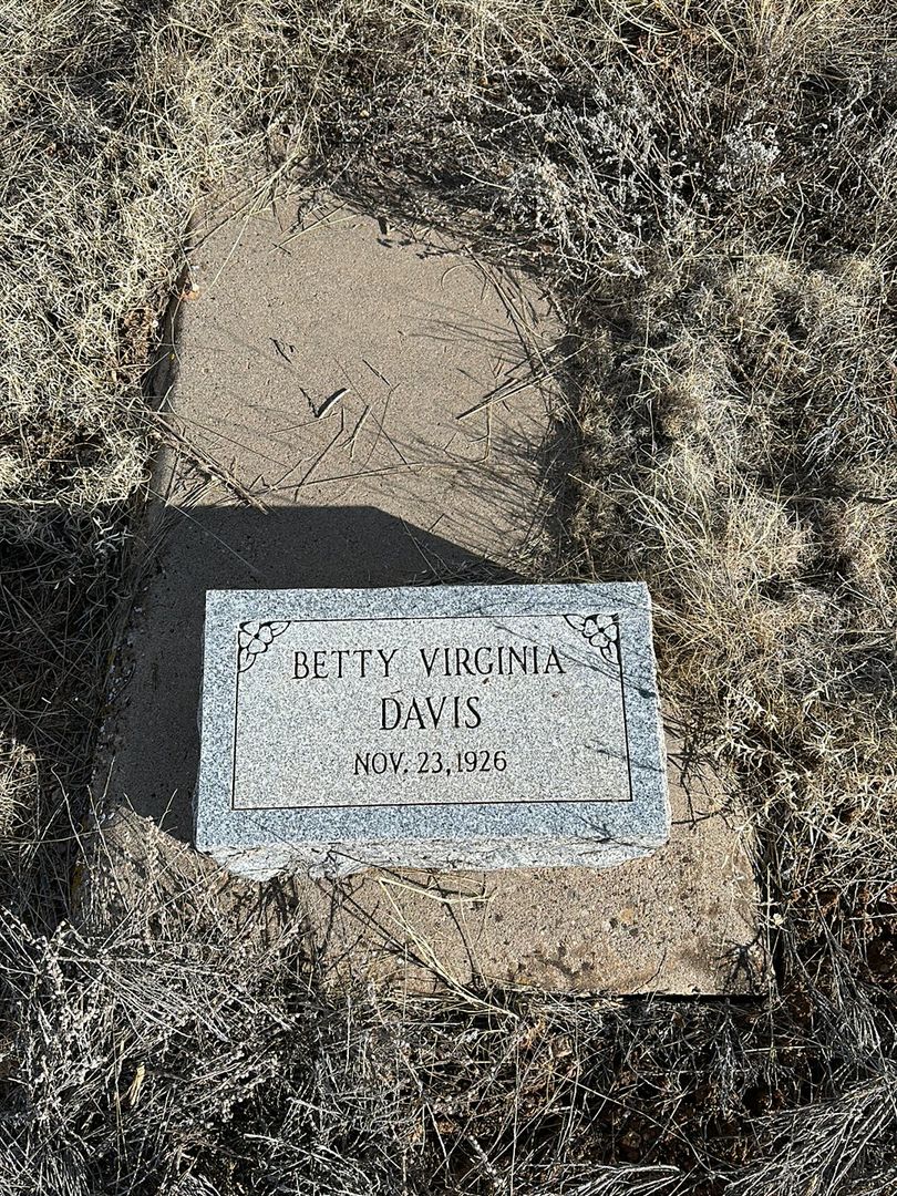 Betty Virginia Davis's grave. Photo 1