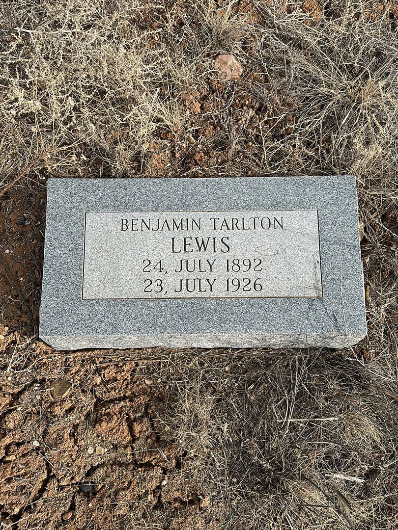 Benjamin Tarlton Lewis's grave. Photo 1