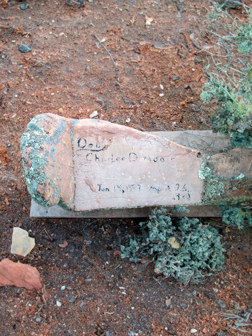 Charles D. "Deb" Adair's grave. Photo 1