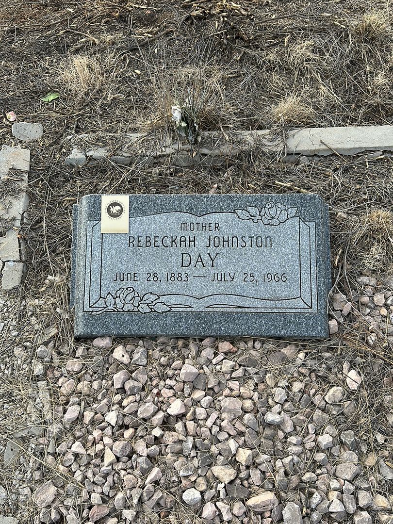 Rebeckah Johnston Day's grave. Photo 1