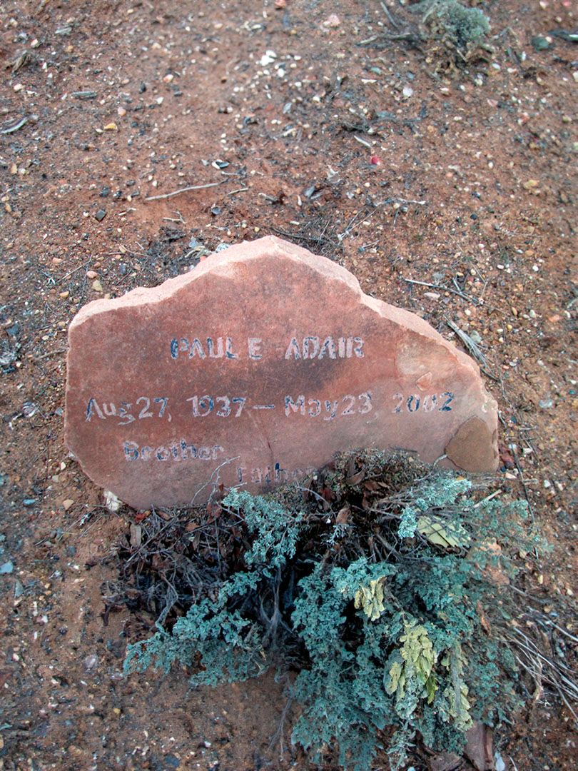 Paul E. Adair's grave. Photo 1