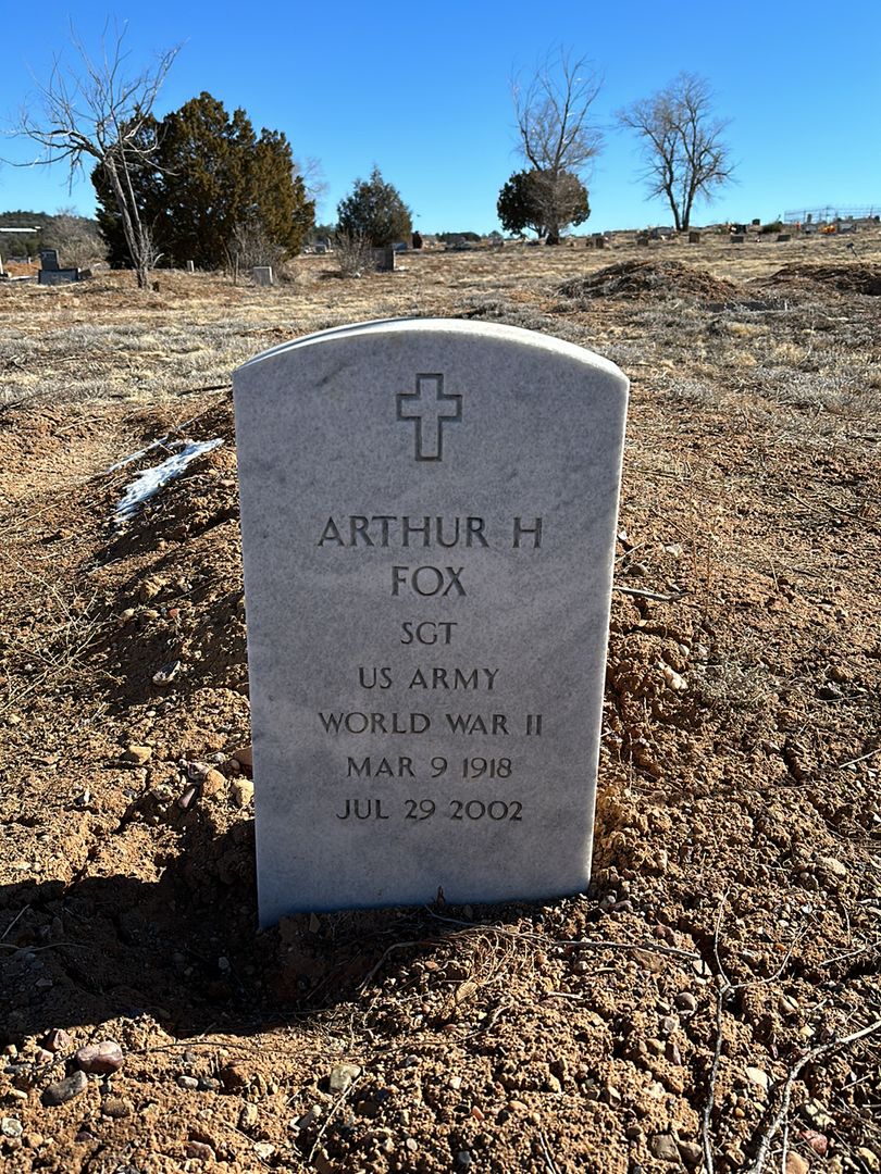 Arthur H. Fox's grave. Photo 1