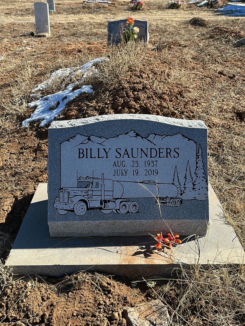 Billy Saunders's grave. Photo 1